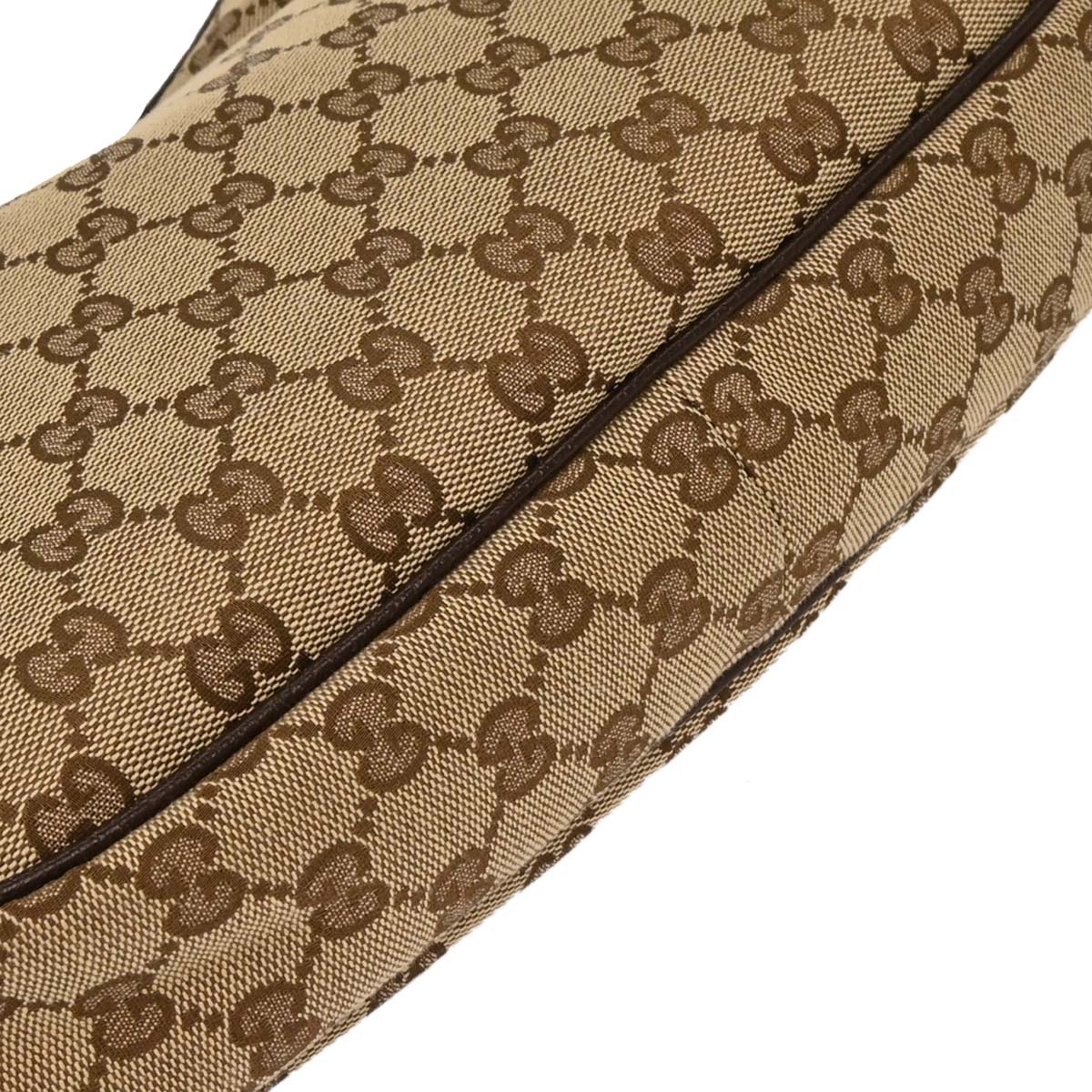 Gucci Beige Canvas GG Hobo Handbag