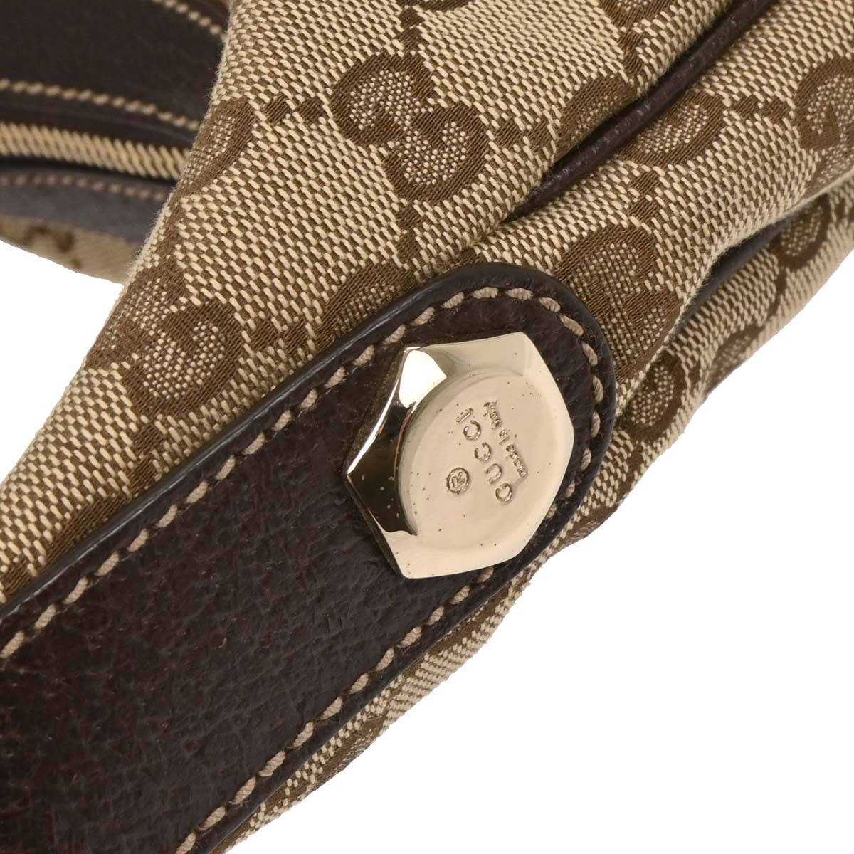 Gucci Beige Canvas GG Hobo Handbag