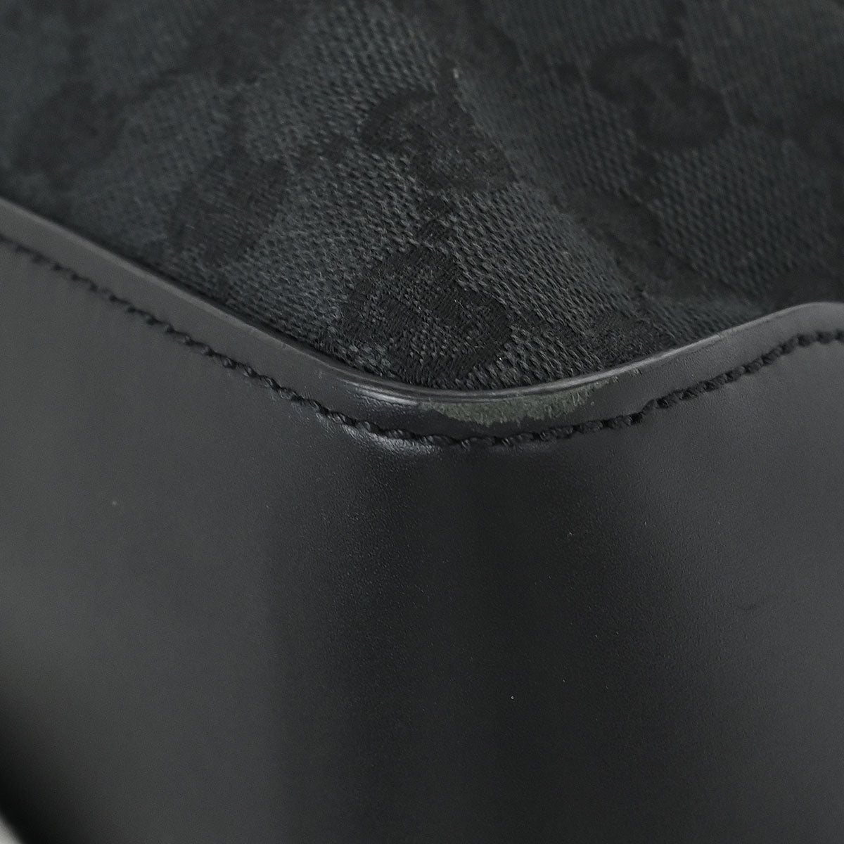Gucci Black Canvas GG Tote Handbag