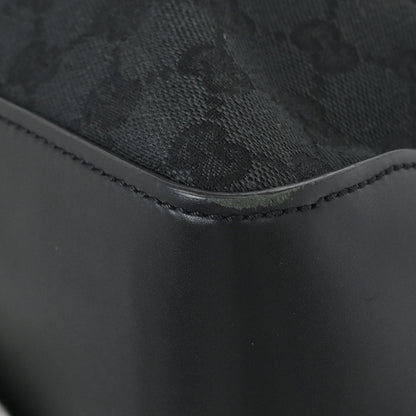 Gucci Black Canvas GG Tote Handbag