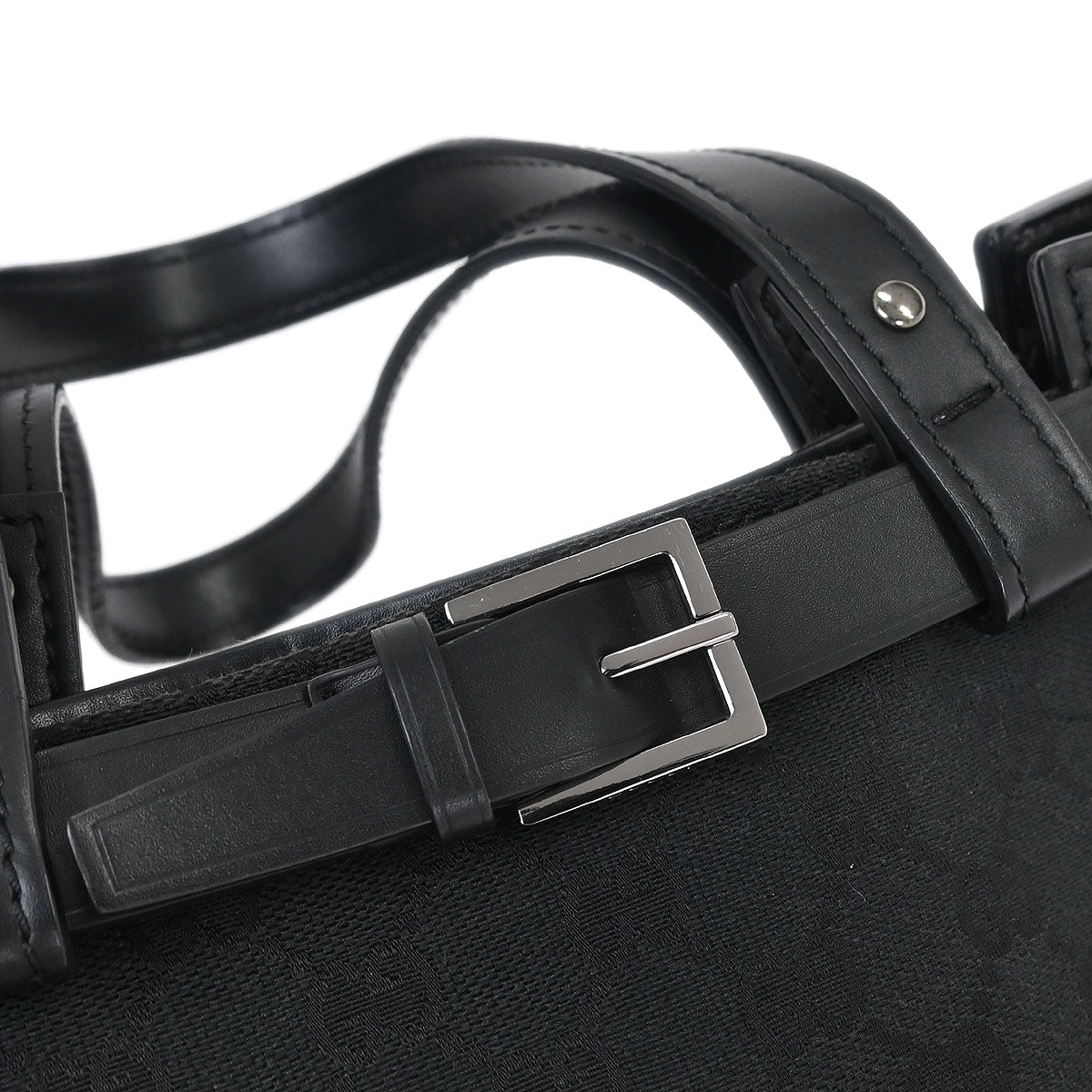 Gucci Black Canvas GG Tote Handbag