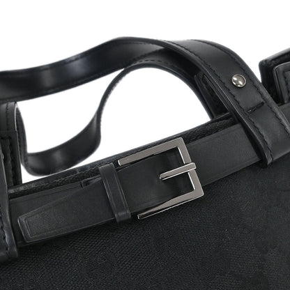 Gucci Black Canvas GG Tote Handbag
