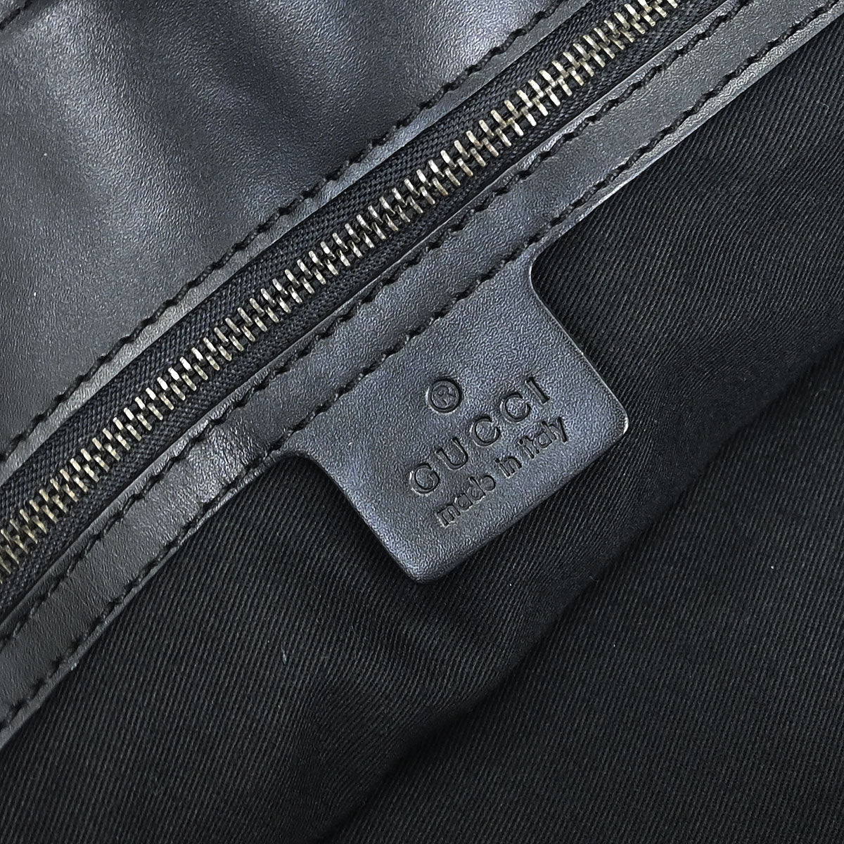 Gucci Black Canvas GG Tote Handbag
