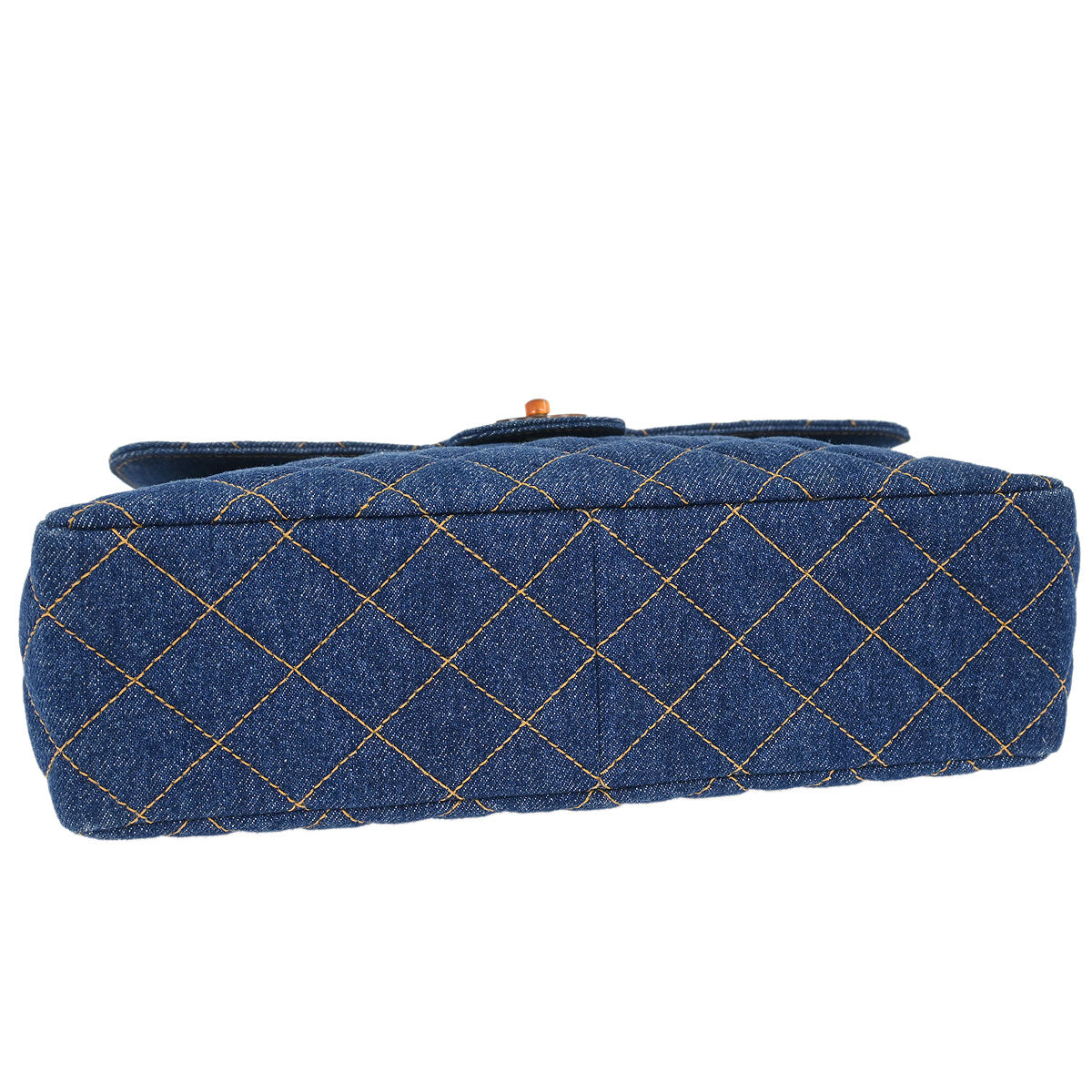 Chanel * Blue Denim Jumbo Classic Flap Shoulder Bag