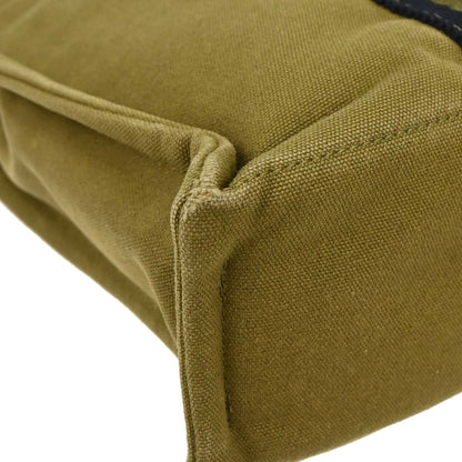 Hermes Khaki Canvas Fourre Tout PM Tote Handbag