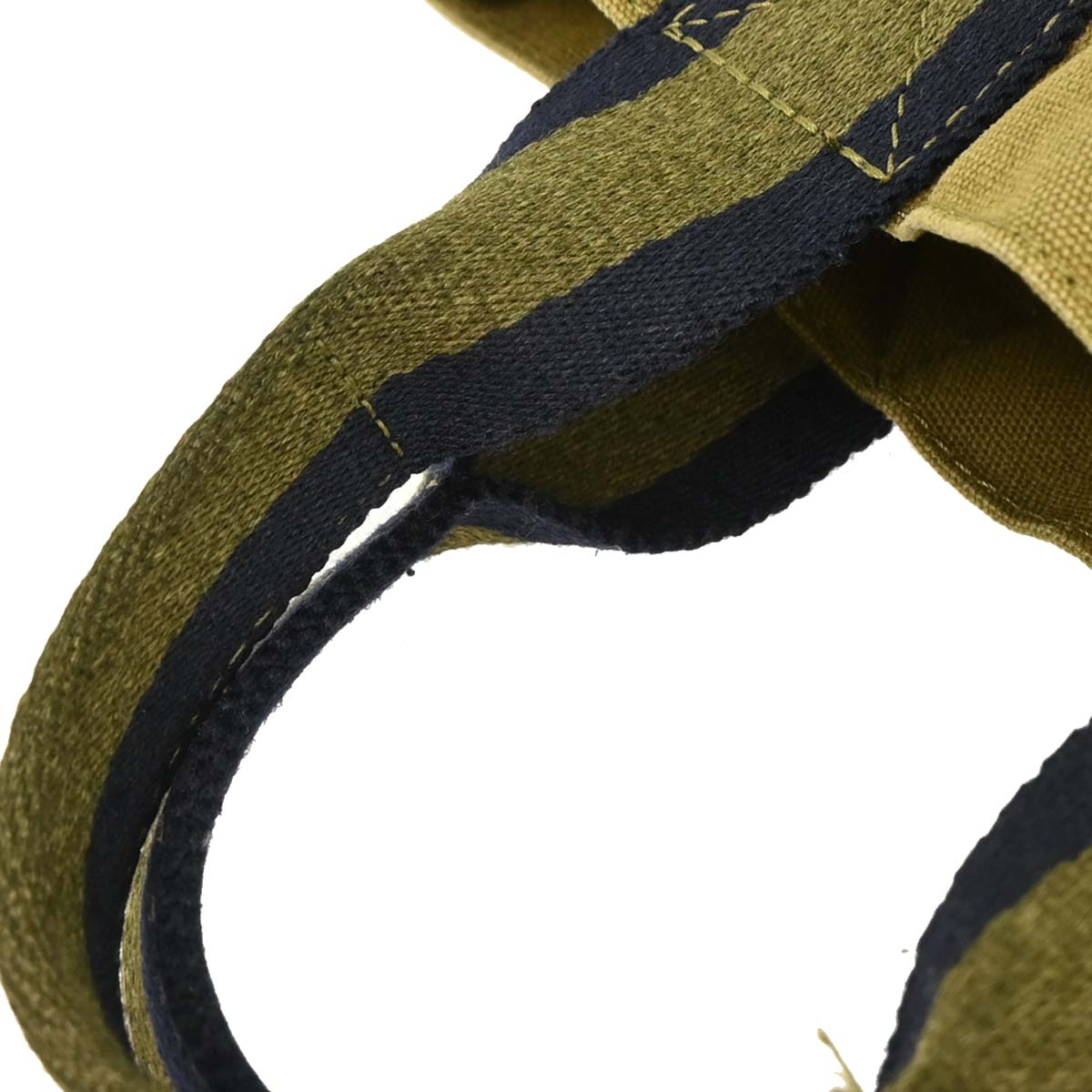 Hermes Khaki Canvas Fourre Tout PM Tote Handbag