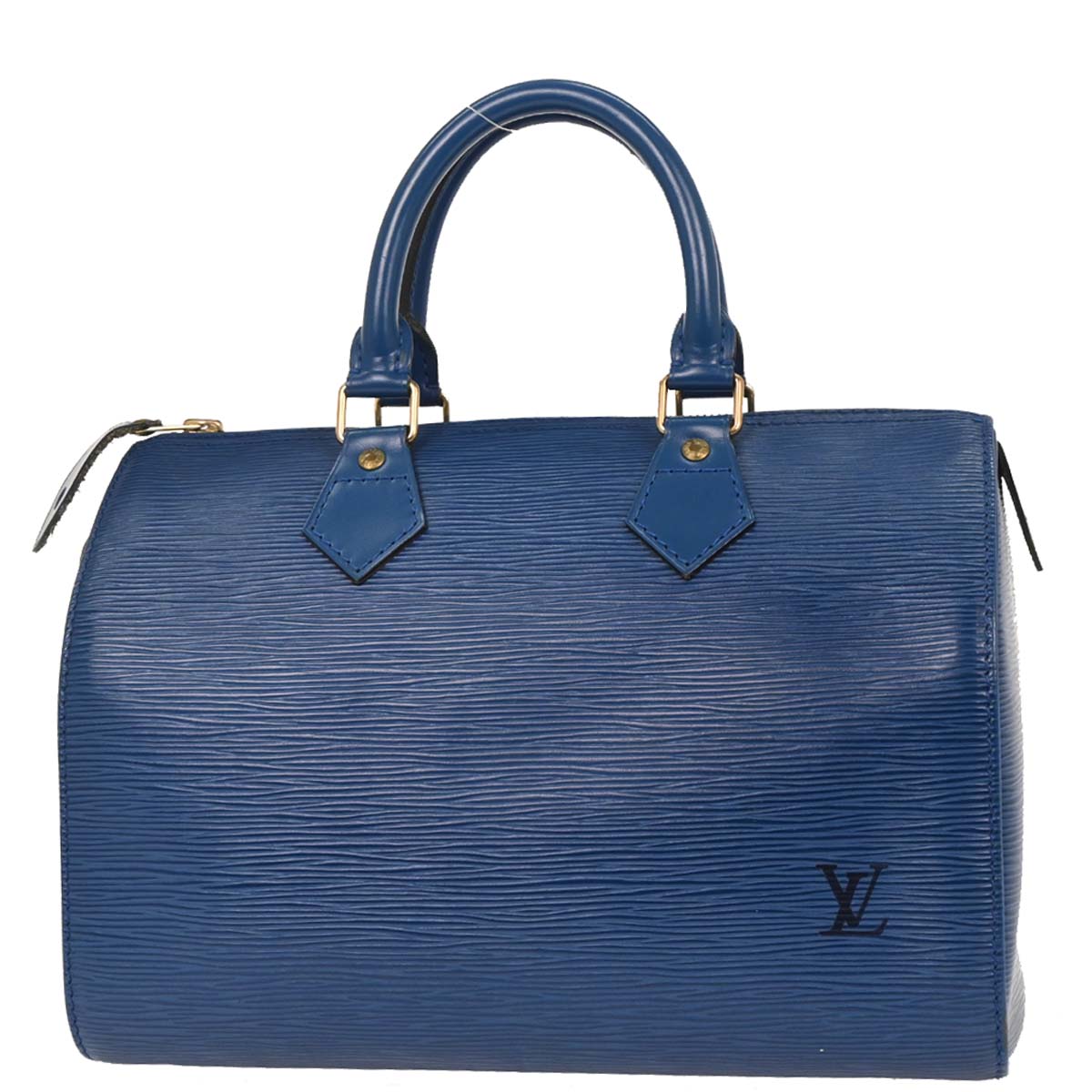 Louis Vuitton Blue Epi Speedy 25 Handbag M43015