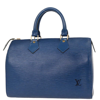 Louis Vuitton Blue Epi Speedy 25 Handbag M43015
