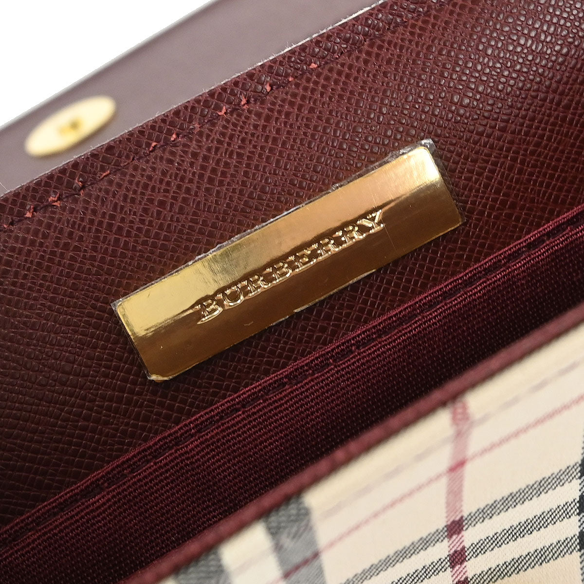 Burberry Beige Burberry Check Handbag