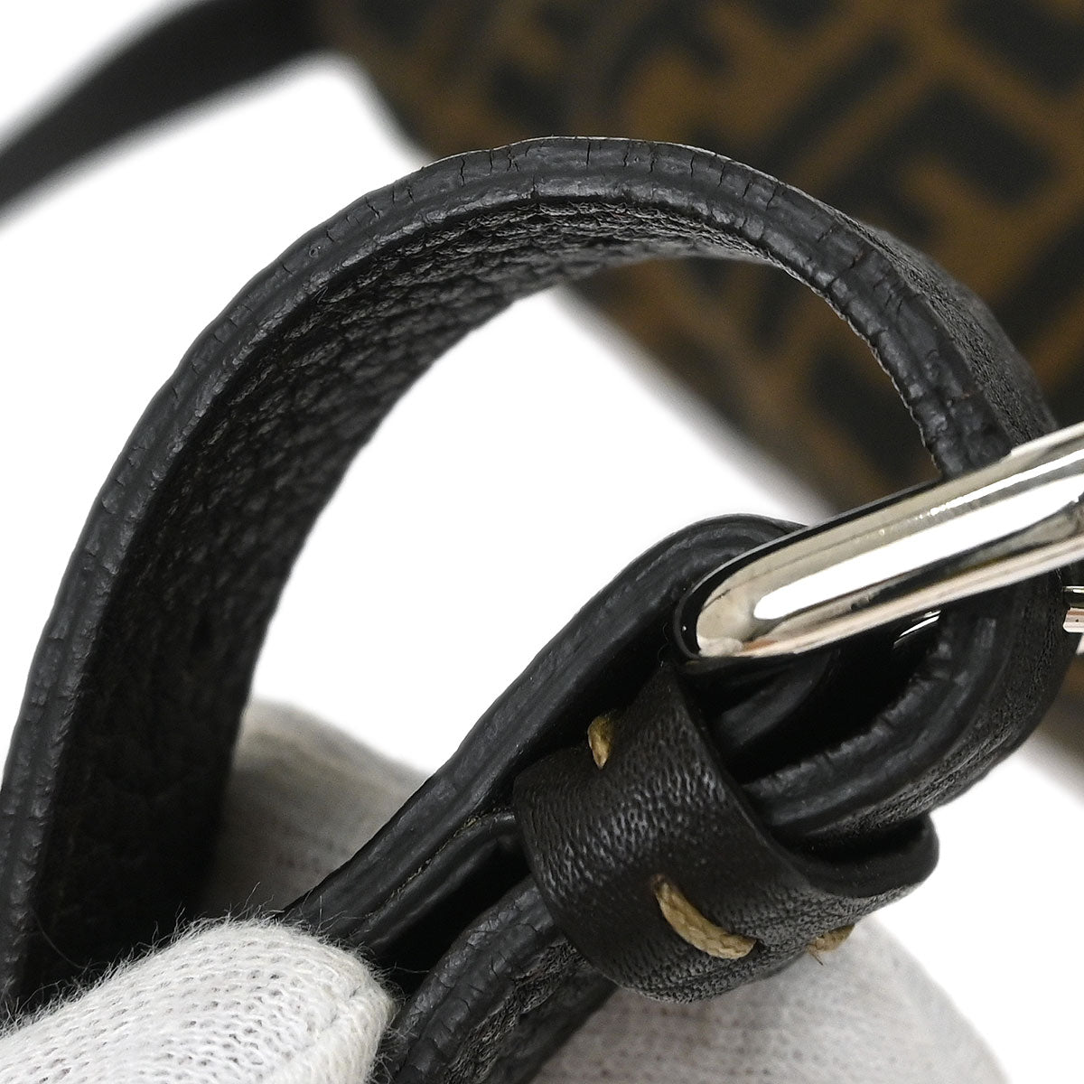 Fendi Brown Zucca Messenger Shoulder Bag