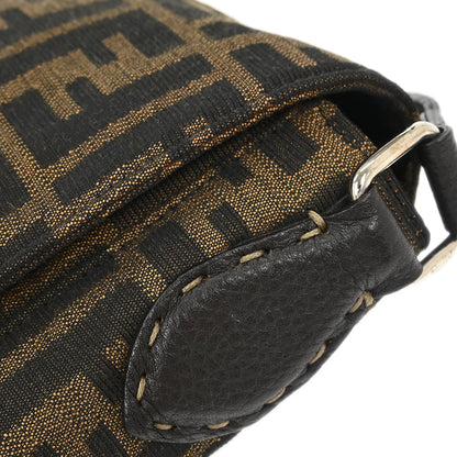 Fendi Brown Zucca Messenger Shoulder Bag