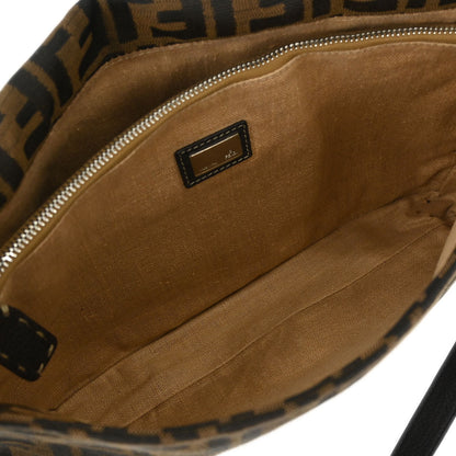 Fendi Brown Zucca Messenger Shoulder Bag