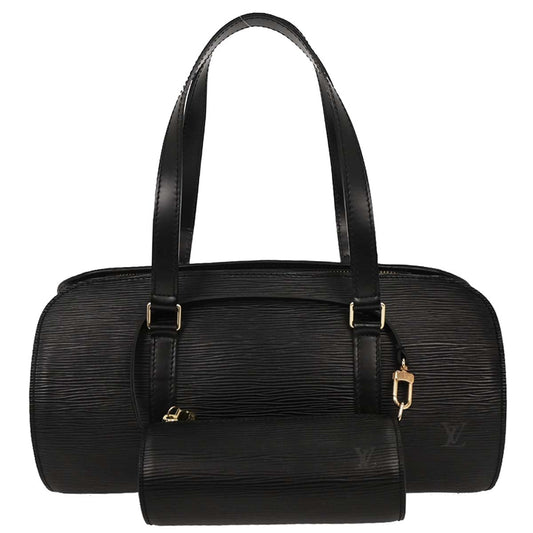 Louis Vuitton Black Epi Soufflot Handbag M52862