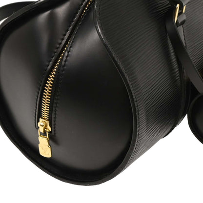 Louis Vuitton Black Epi Soufflot Handbag M52862