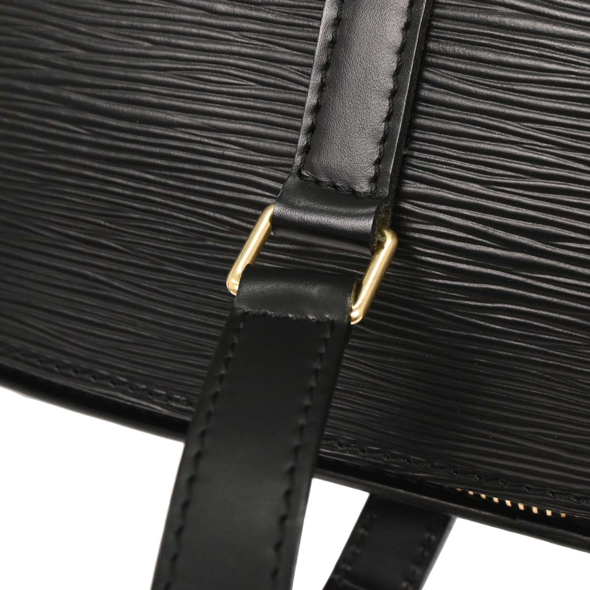 Louis Vuitton Black Epi Soufflot Handbag M52862