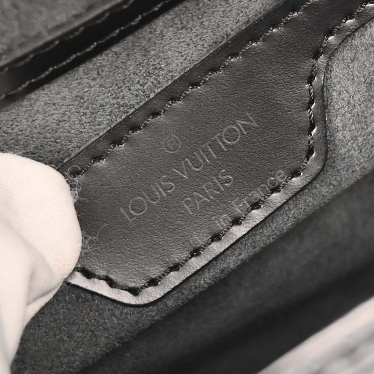 Louis Vuitton Black Epi Soufflot Handbag M52862