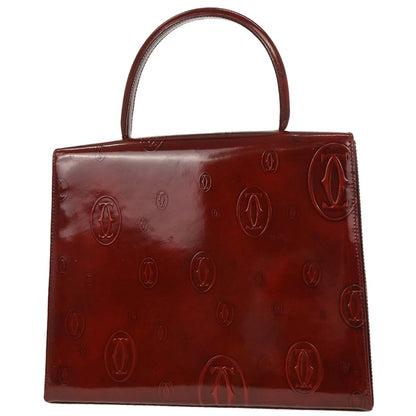 Cartier Bordeaux Patent Leather Happy Birthday Handbag