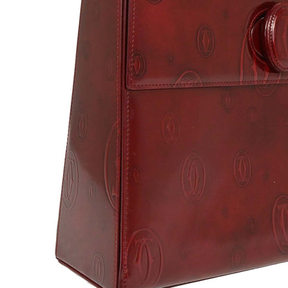 Cartier Bordeaux Patent Leather Happy Birthday Handbag