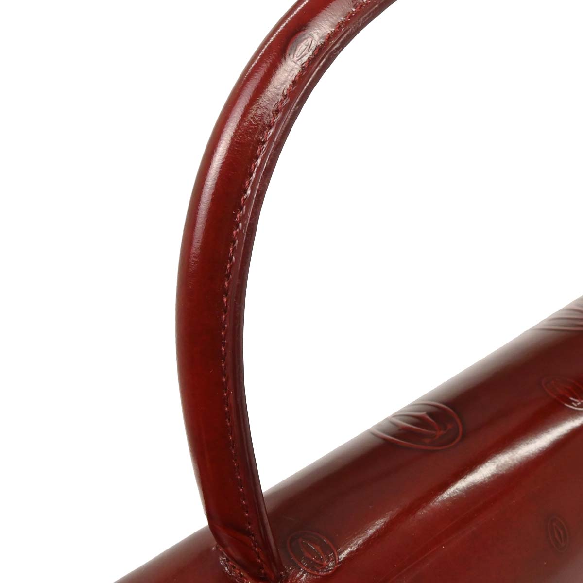 Cartier Bordeaux Patent Leather Happy Birthday Handbag