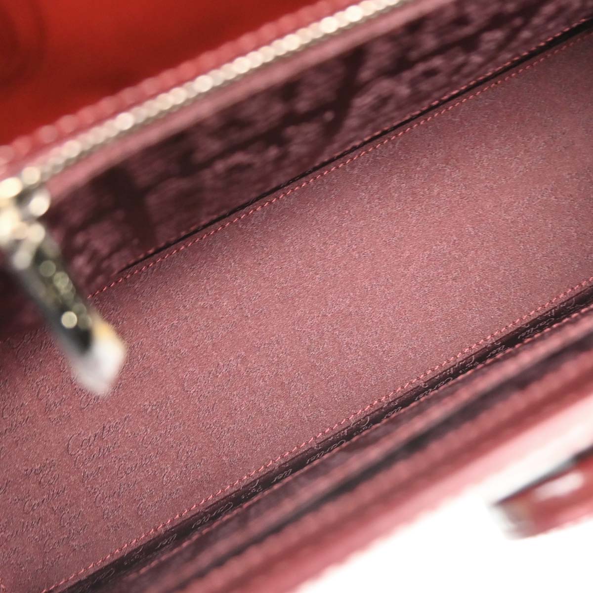 Cartier Bordeaux Patent Leather Happy Birthday Handbag
