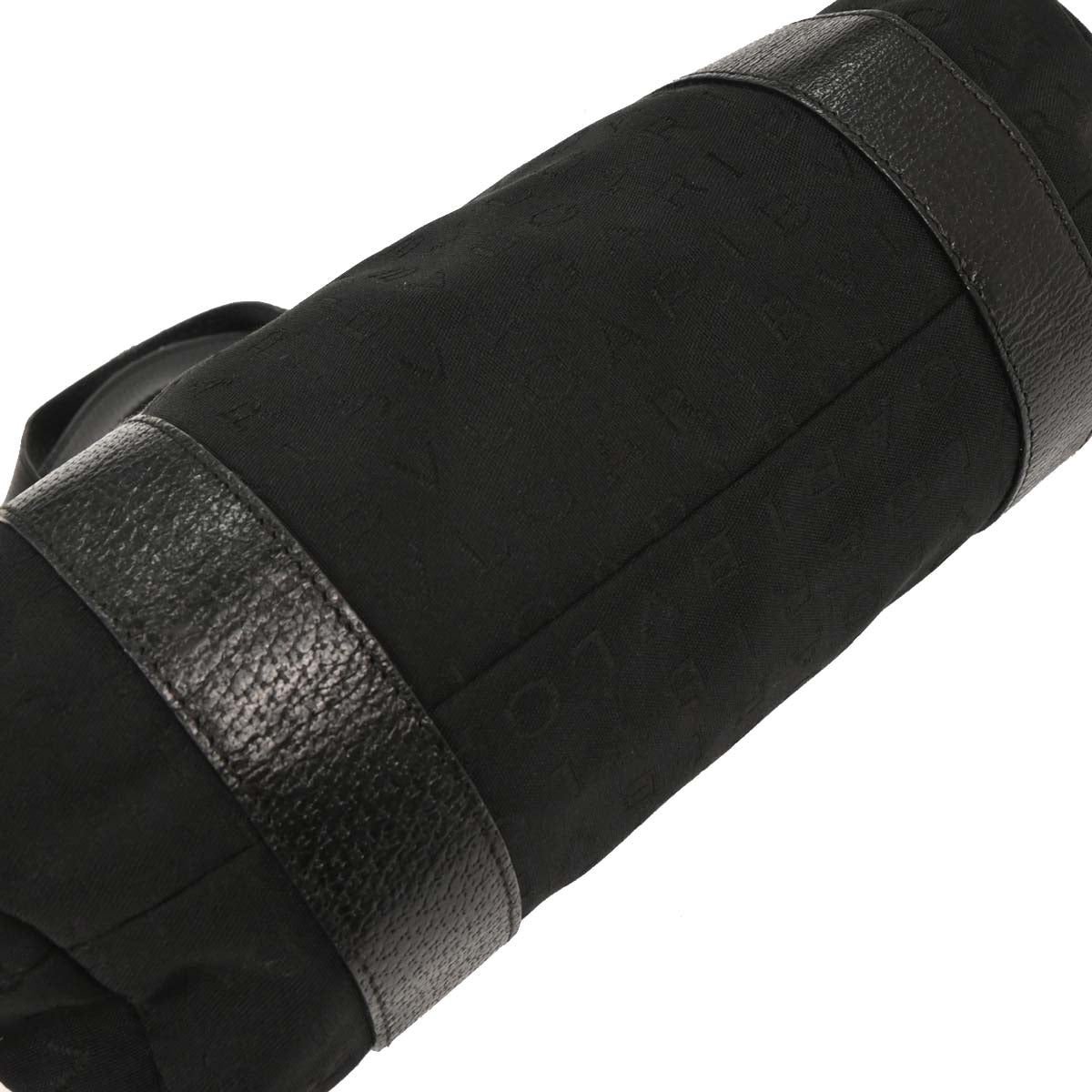 Bvlgari Black Canvas Logomania Tote Handbag