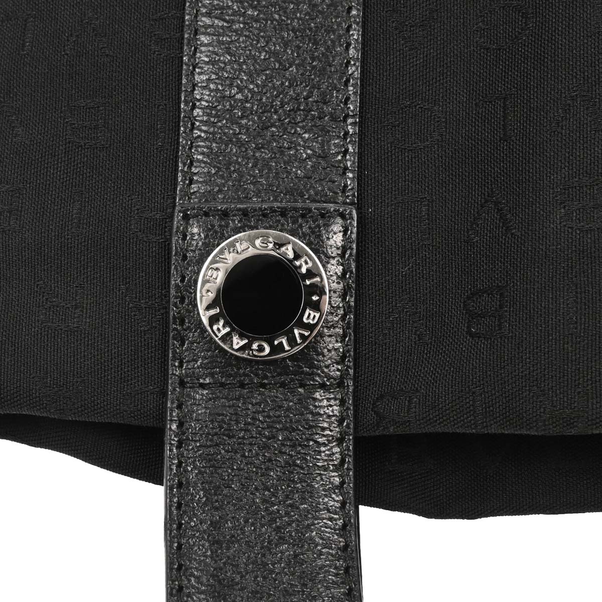 Bvlgari Black Canvas Logomania Tote Handbag