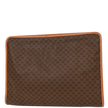 Celine Brown Macadam Clutch Bag