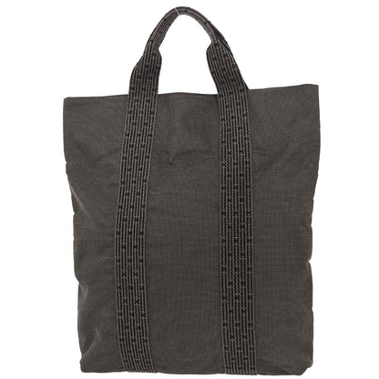 Hermes Gray Canvas Herline Cabas Tote Bag