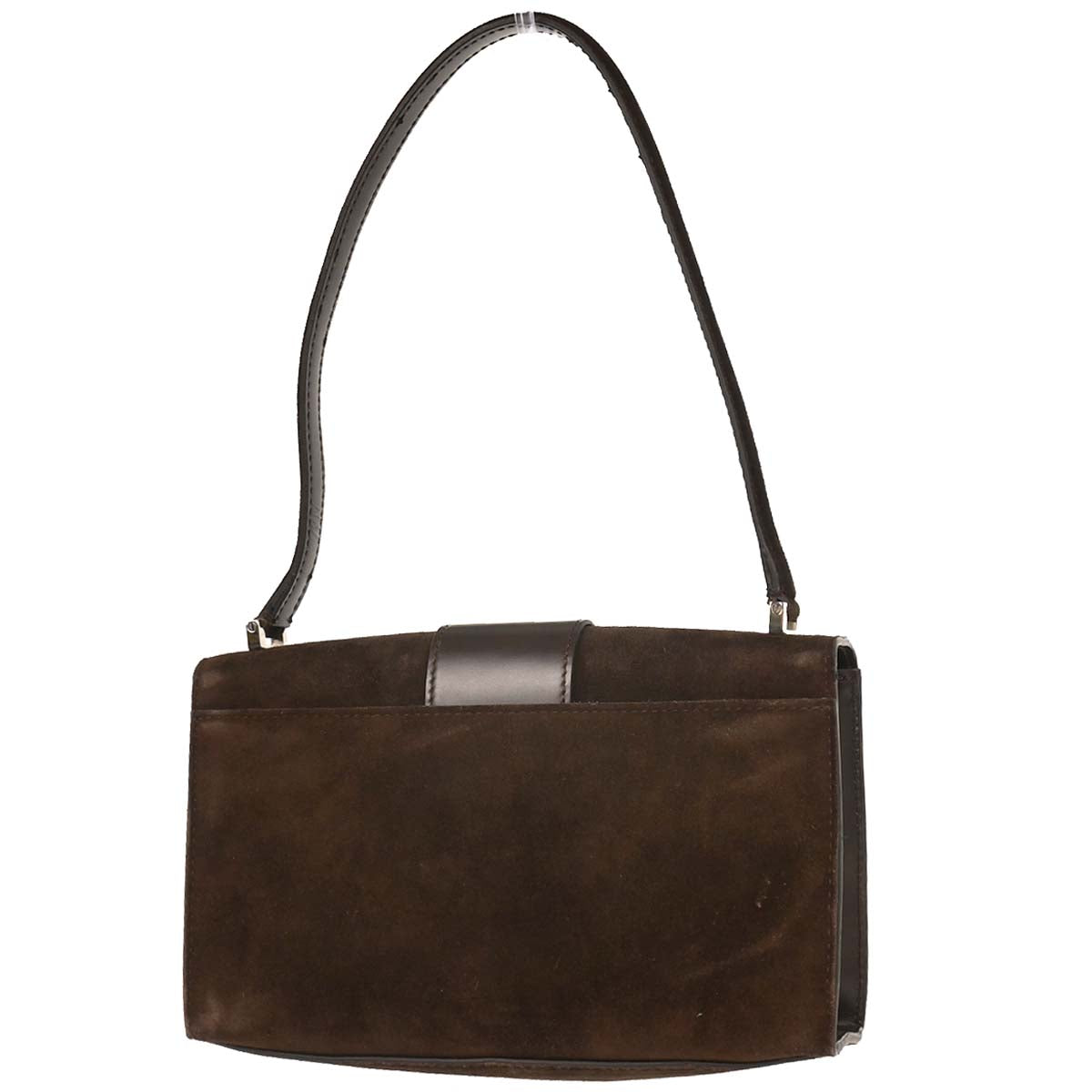 Salvatore Ferragamo Brown Suede Vara Handbag