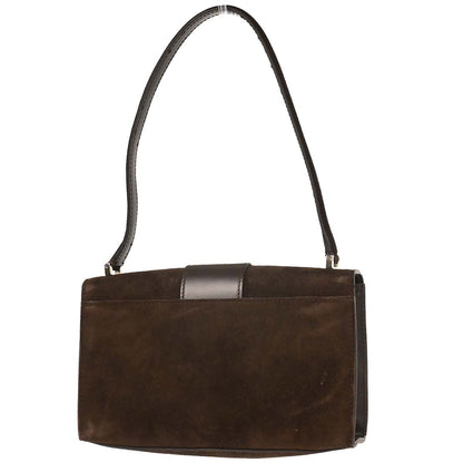 Salvatore Ferragamo Brown Suede Vara Handbag