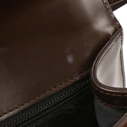 Salvatore Ferragamo Brown Suede Vara Handbag