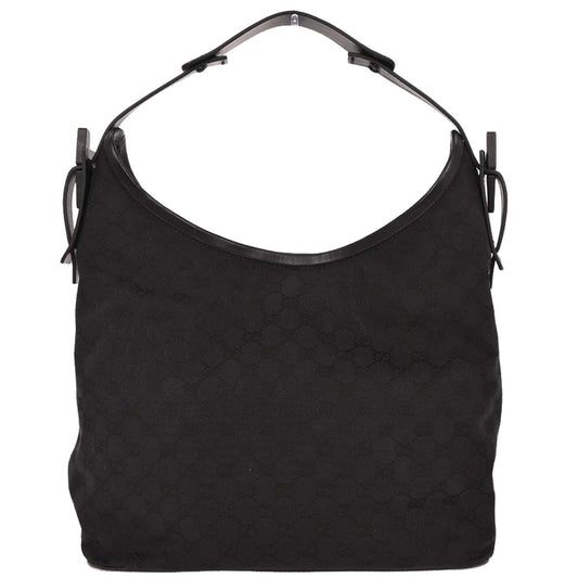 Gucci Black Canvas GG Handbag