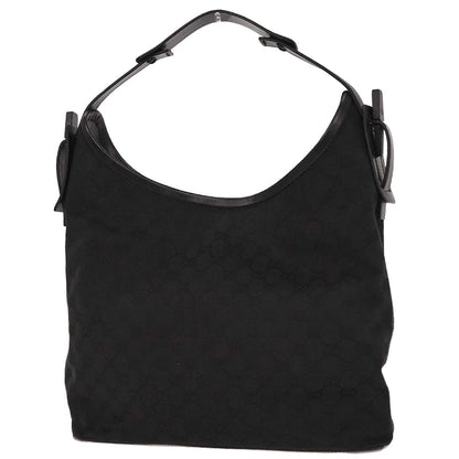 Gucci Black Canvas GG Handbag
