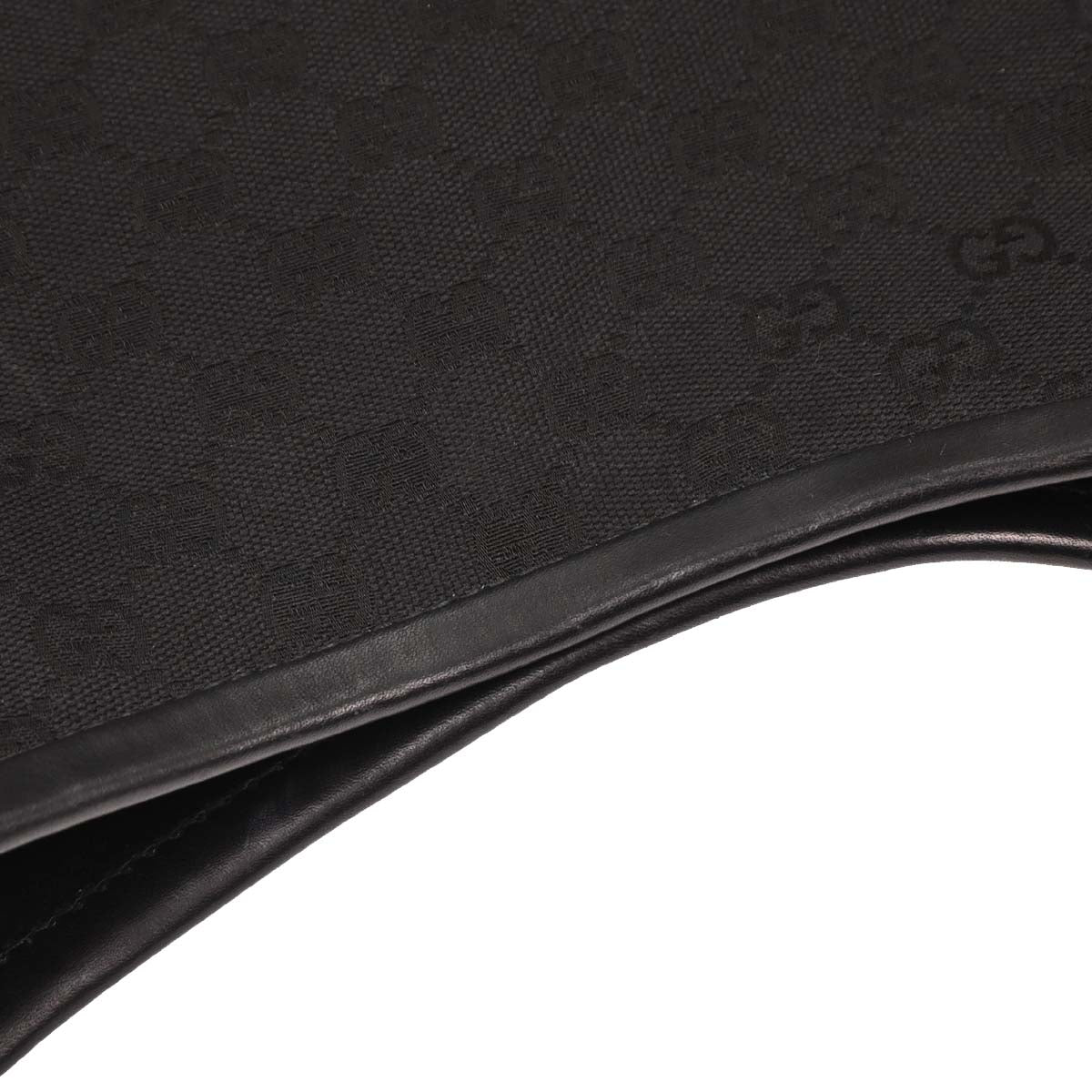 Gucci Black Canvas GG Handbag