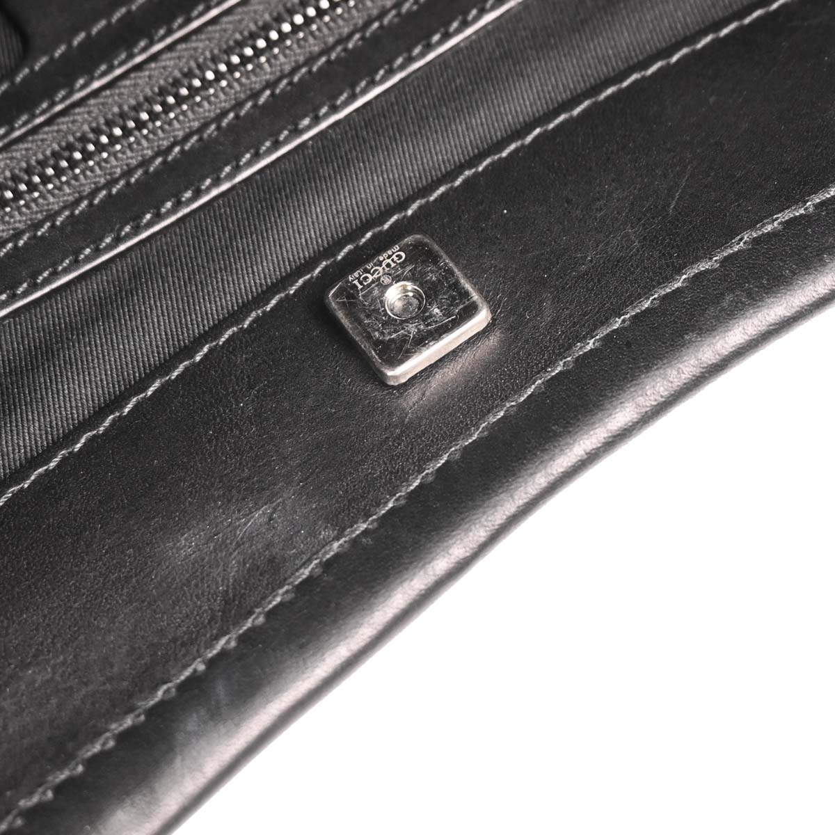 Gucci Black Canvas GG Handbag