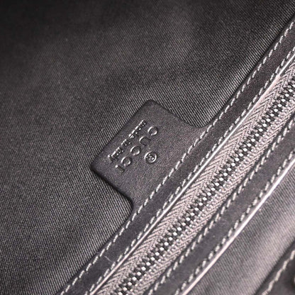 Gucci Black Canvas GG Handbag