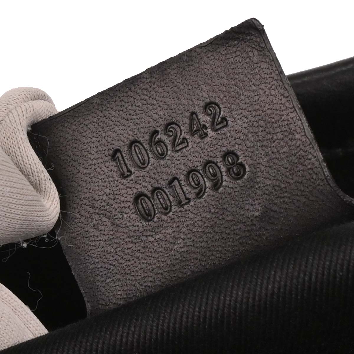Gucci Black Canvas GG Handbag