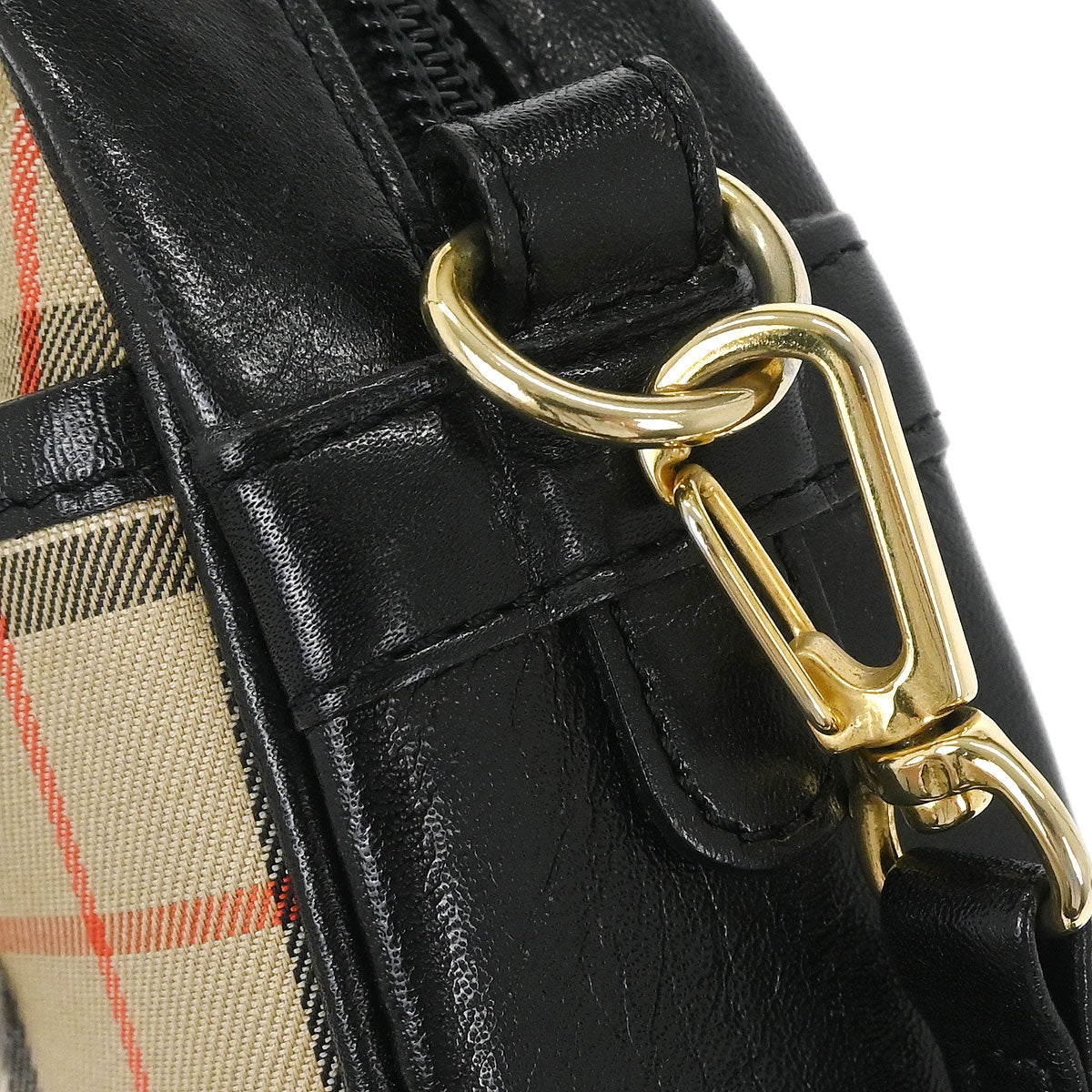 Burberrys Beige House Check Shoulder Bag