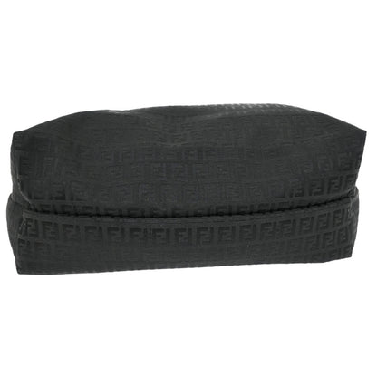 Fendi Black Canvas Zucchino Tote Handbag