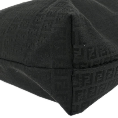 Fendi Black Canvas Zucchino Tote Handbag