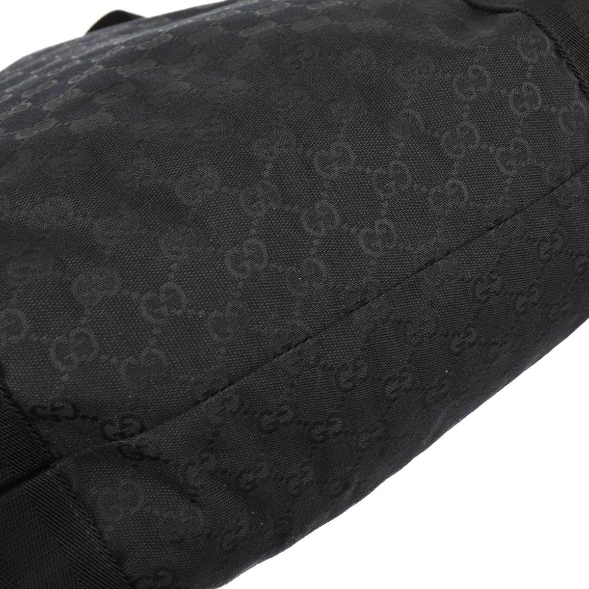 Gucci Black Canvas GG Tote Handbag