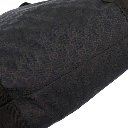 Gucci Black Canvas GG Tote Handbag