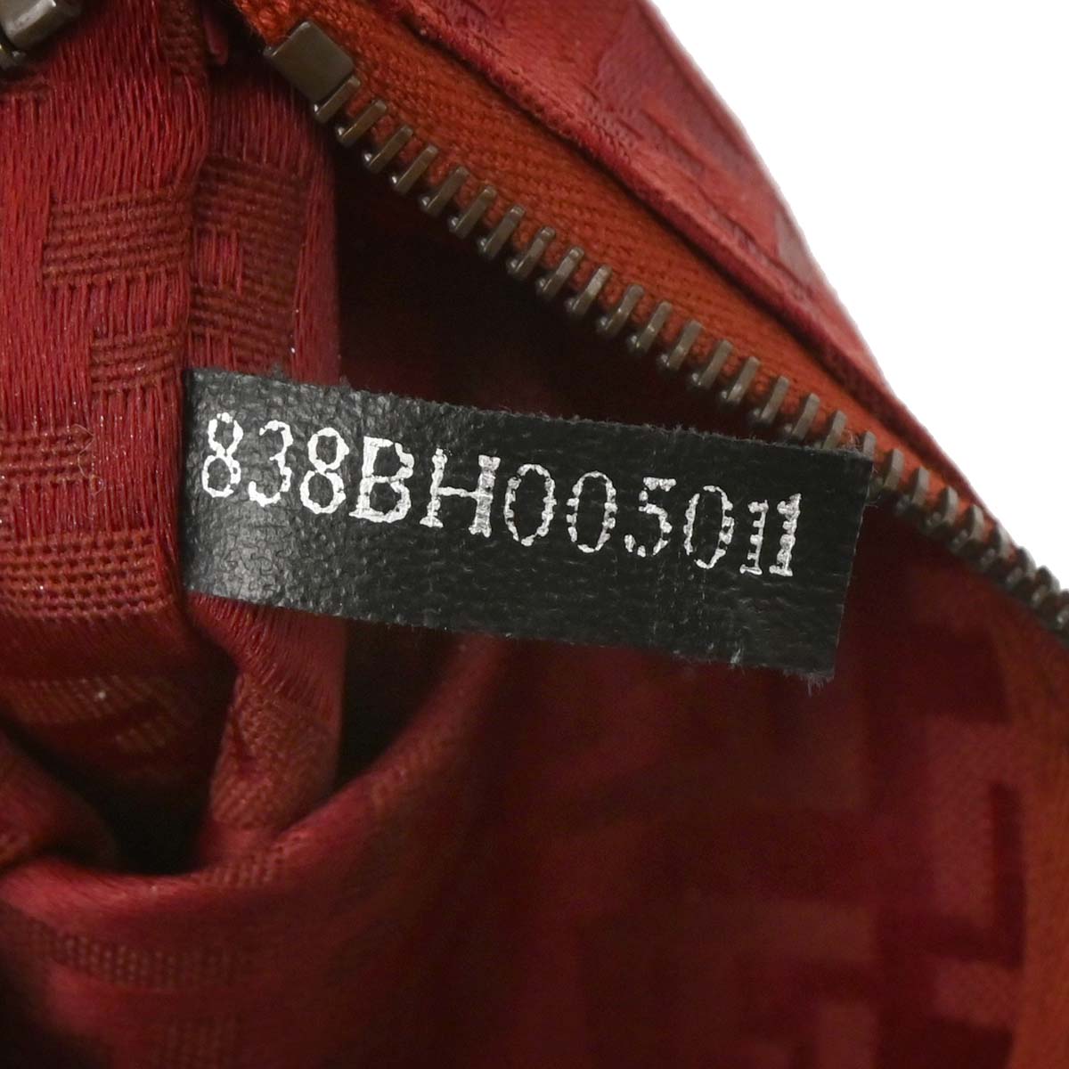 Fendi Red Canvas Zucchino Tote Handbag