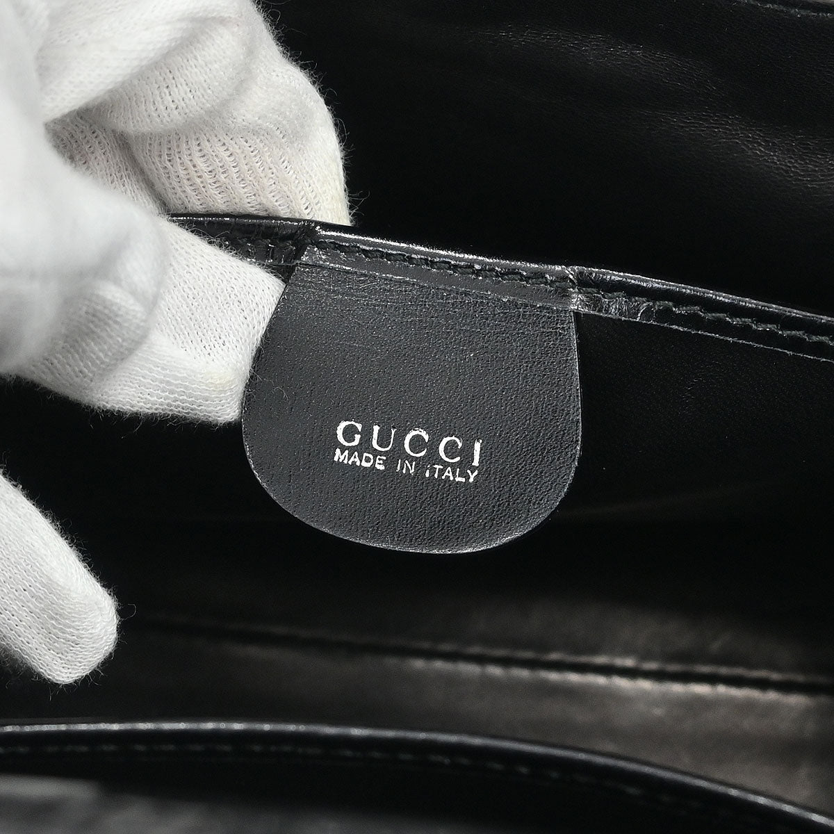 Gucci * Black Leather Handbag