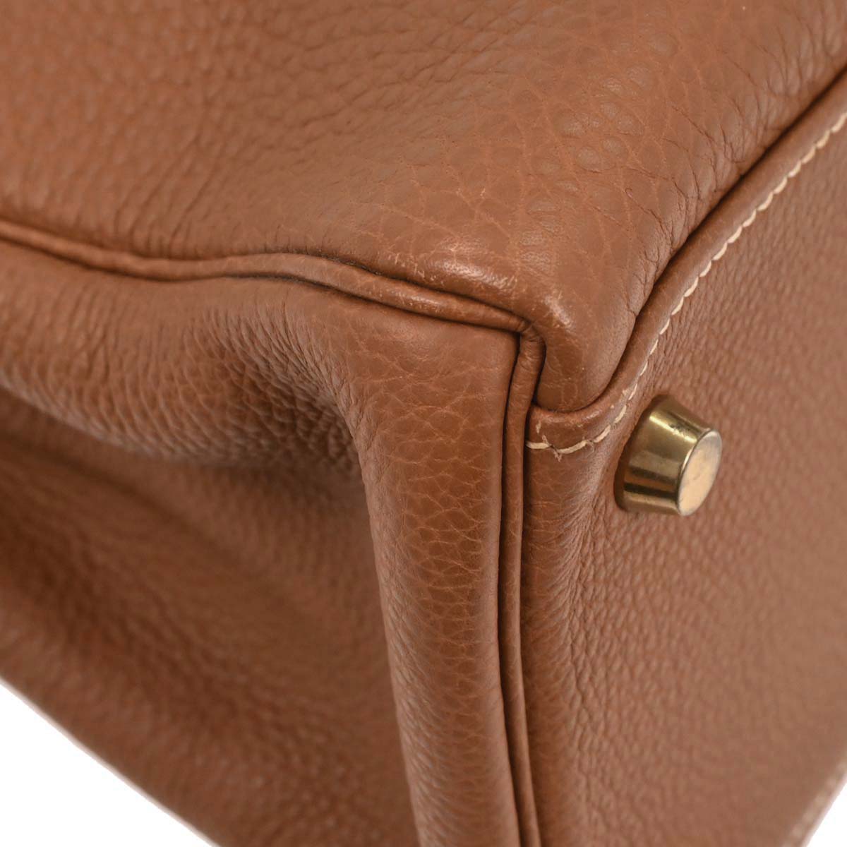 Hermes Gold Togo Kelly 32 Retourne 2way Shoulder Handbag