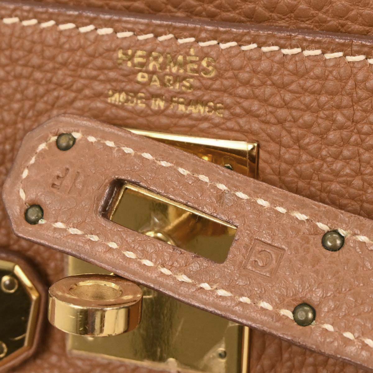 Hermes Gold Togo Kelly 32 Retourne 2way Shoulder Handbag