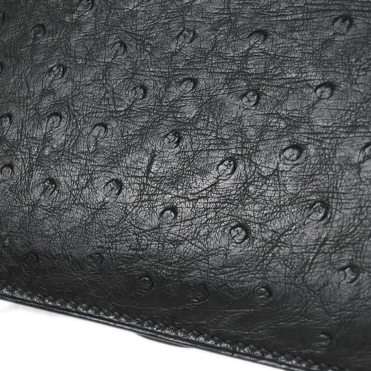 Hermes * Black Ostrich Shoulder Bag