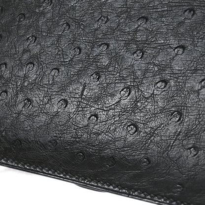 Hermes * Black Ostrich Shoulder Bag