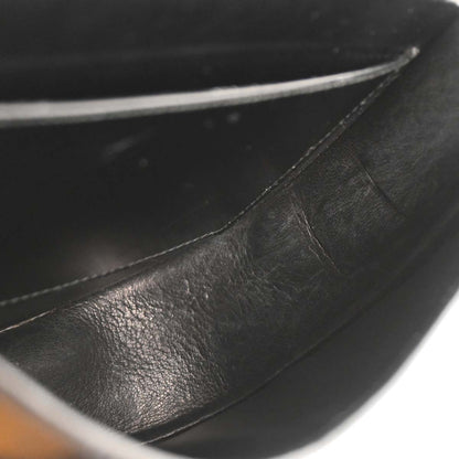 Hermes Black Box Calf Double H Shoulder Bag