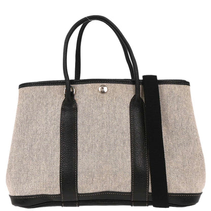 Hermes Gray Toile H Garden Party 30 TPM Tote Handbag